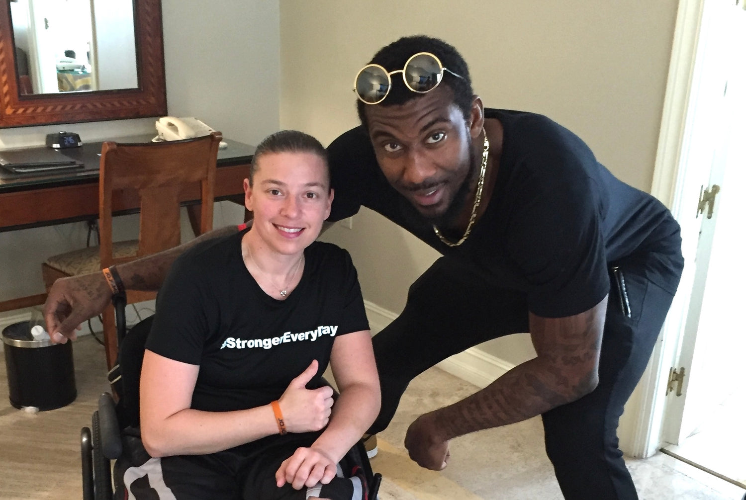 Joan Rubinger with Amar'e Stoudemire