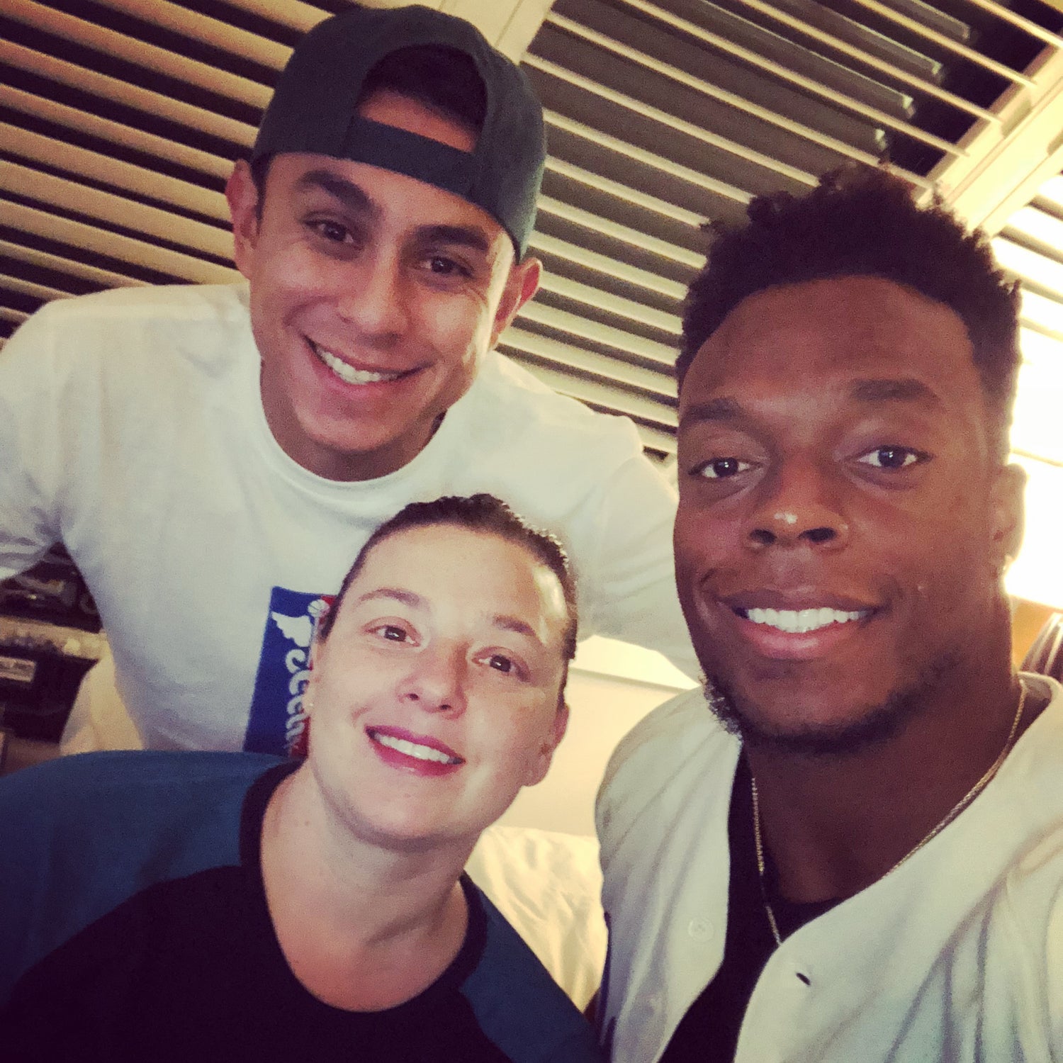 Joan Rubinger with Brandon Marshall