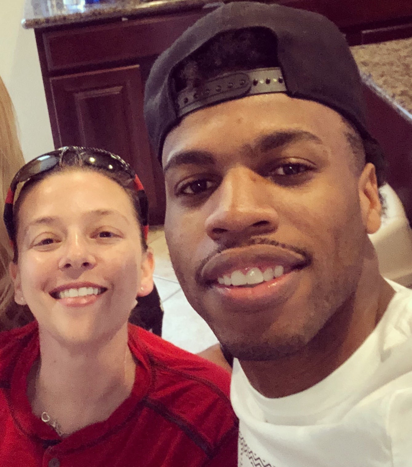 Joan Rubinger with Buddy Hield