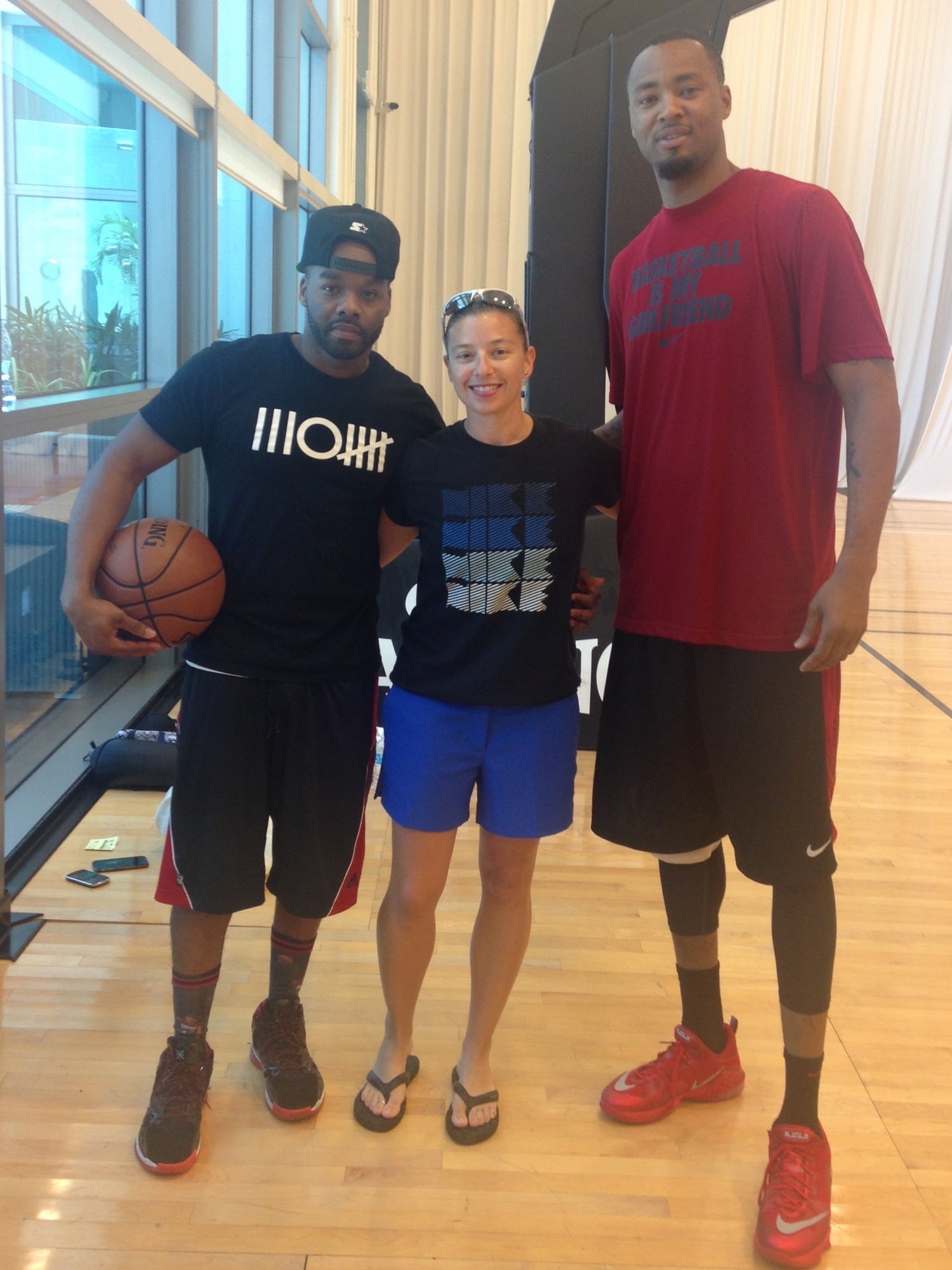 Joan Rubinger with Rashard Lewis