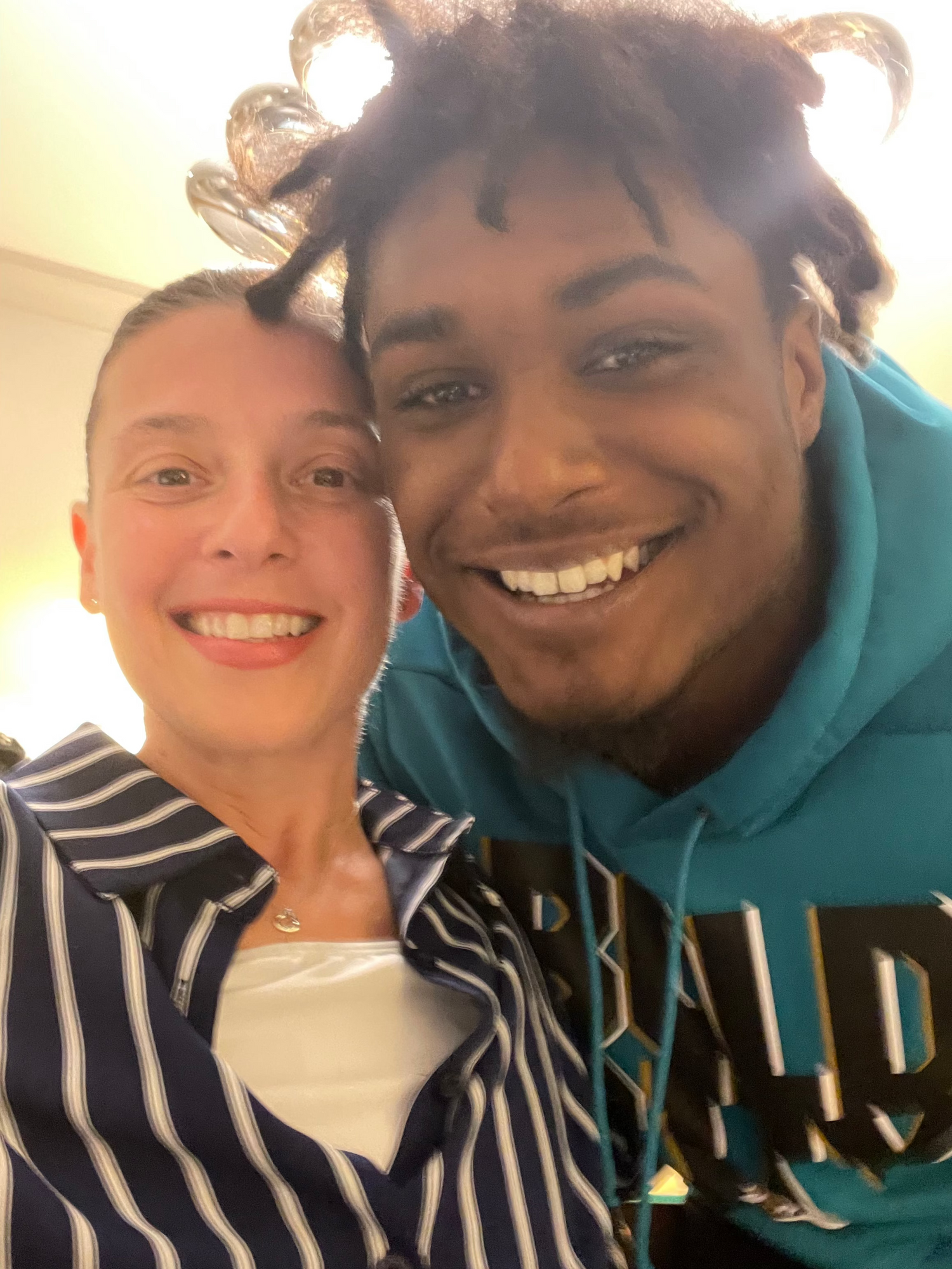NFL Linebacker Myles Jack and Joan Rubinger